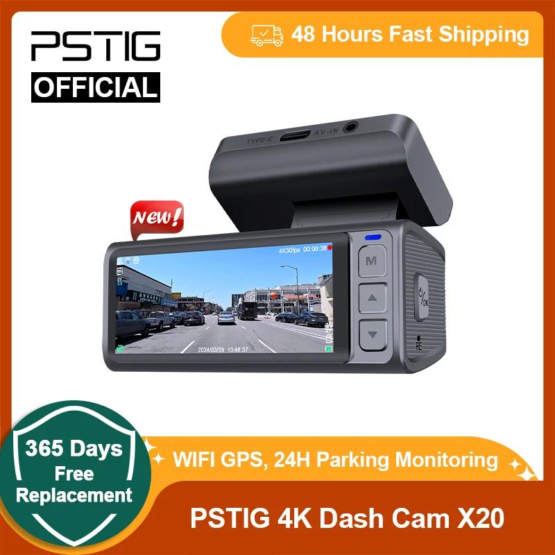 PSTIG  ķ X20 GPS  4K ڵ ī޶, 2160P   1080P ĸ, ڵ DVR   ī޶, 24 ð  ͸